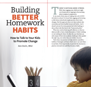 Ann Dolin, M.Ed. Featured in CHADD Magazine October 2022